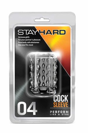 Stay Hard Cock Sleeve 04 Clear - Péniszgyűrűk - Mandzsetták