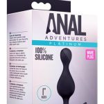 ANAL ADVENTURES PLATINUM WAVE PLUG BLACK - Fenékdugók