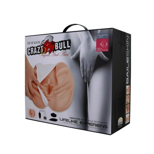 Crazy Bull Men's Masturbator with bullet Flesh 1 - Férfi maszturbátorok