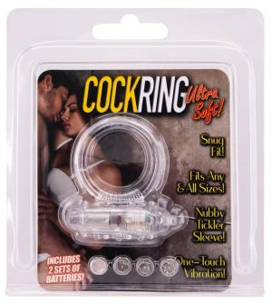 Cockring Silicone Vibrating Clear - Péniszgyűrűk - Mandzsetták