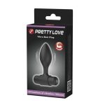 Pretty Love Vibra Butt Plug Black - Fenékdugók