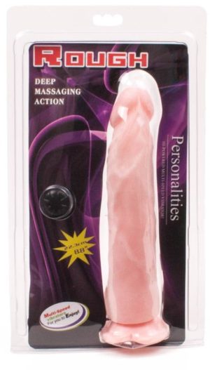 Rough Vibrator With Suction Cup Flesh - Realisztikus vibrátorok