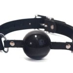 Silicone Ball Gag Black - Szájpöckök