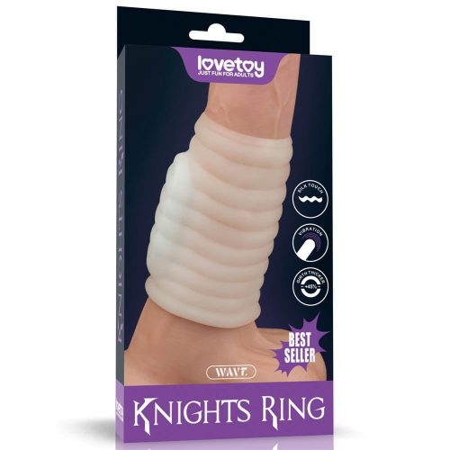 Vibrating Spiral Knights Ring (White) IV - Péniszgyűrűk - Mandzsetták