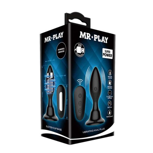 Mr. Play Vibrating Anal Plug with Remote Control - Fenékdugók