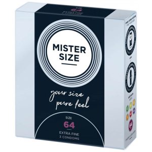 MISTER SIZE 64 mm Condoms 3 pieces - Óvszerek