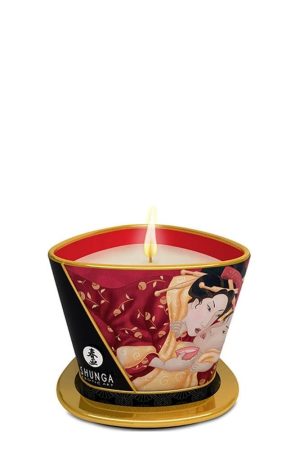 SHUNGA CANDLE STRAWBERRY 170 ML - Masszázsgyertyák és olajok