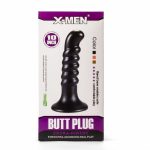 X-Men 10" Extra Girthy Butt Plug Black IV - Fenékdugók