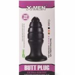 X-Men 10" Extra Girthy Butt Plug Black VIII - Fenékdugók