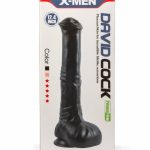 X-MEN David 12.4" Cock Black - Dongok - Dildók