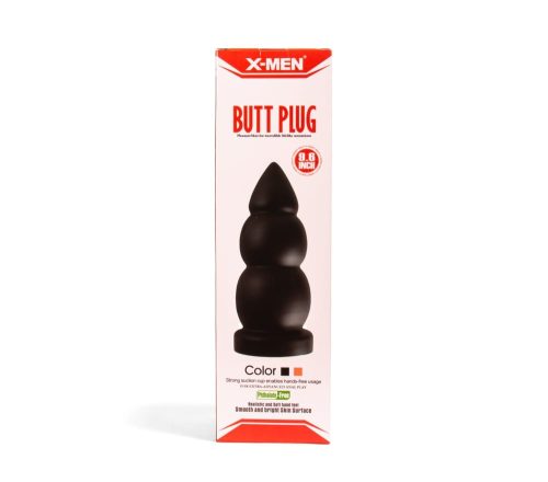 X-MEN 9.6 inch Butt Plug Black - Fenékdugók