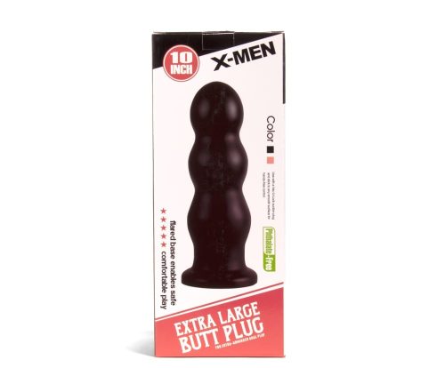 X-MEN 10 inch Butt Plug Black - Fenékdugók