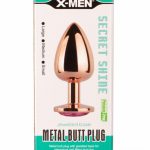 X-MEN Secret Shade Metal Butt Plug Rose S - Fenékdugók