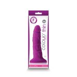 Colours - Pleasures - Thin 5" Dildo - Purple - Dongok - Dildók