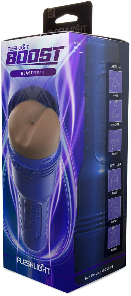 Fleshlight Boost Blast Medium Dark (RP) - Férfi maszturbátorok