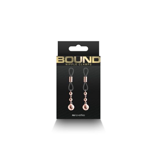 Bound - Nipple Clamps - D1 - Rose Gold - Mellcsipeszek