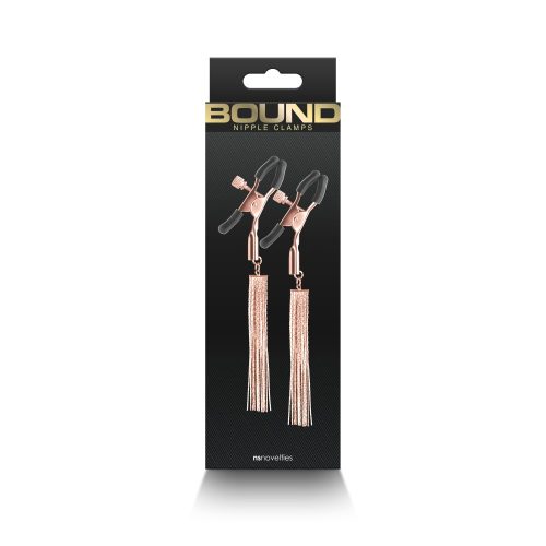 Bound - Nipple Clamps - D2 - Rose Gold - Mellcsipeszek