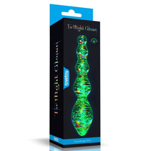 Glow-in-the-dark Twilight Gleam Glass Dildo-Tantalizing Orbs - Fenékdugók