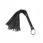 Black Organosilicon Flogger - Korbácsok - Pálcák - Paskolók