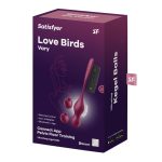 Love Birds Vary Connect App wine red - Gésa golyók