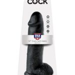 12" Cock with Balls Black - Dongok - Dildók