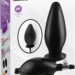 Inflatable Silicone Plug  Black - Fenékdugók