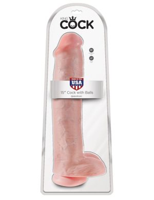 15" Cock with Balls  Light - Dongok - Dildók