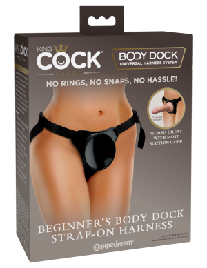 Beginner's Body Dock Strap-on Harness Black/ Black - Felcsatolható eszközök