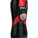 Vibrating Pussy Stroker  Light/Black - Férfi maszturbátorok