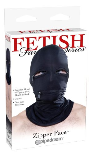 Zipper Face Hood  Black - Maszkok - Szemkötők - Fejfedők