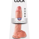 10" Cock with Balls  Light - Dongok - Dildók