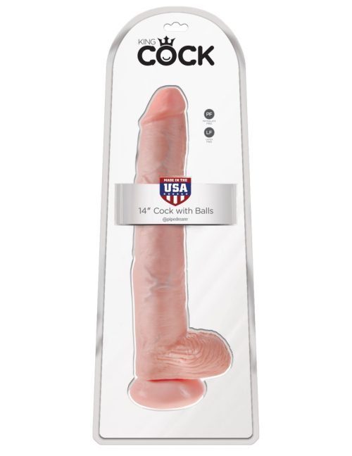 14" Cock with Balls  Light - Dongok - Dildók