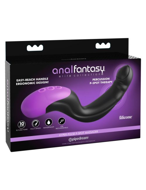 Hyper-Pulse P-Spot Massager Black/ Purple - Prosztata masszírozók