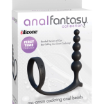 Ass-Gasm Cockring Anal Beads Black - Golyósorok