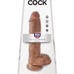 10" Cock with Balls  Tan - Dongok - Dildók