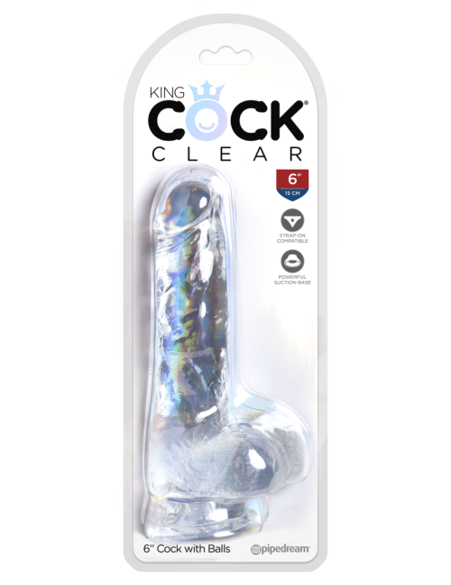 6" with balls Clear - Dongok - Dildók