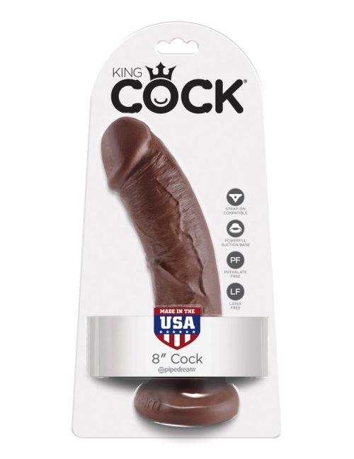 8" Cock  Brown - Dongok - Dildók