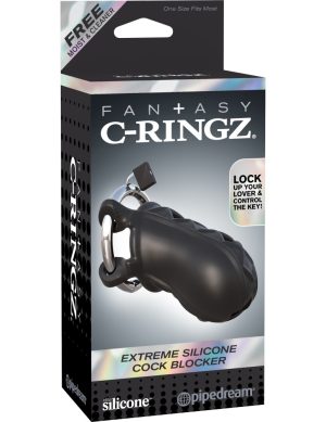 Extreme Silicone Cock Blocker  Black - Kiegészítők