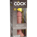 6" Dual Density Silicone Cock  Light - Dongok - Dildók