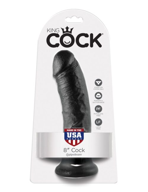 8" Cock  Black - Dongok - Dildók