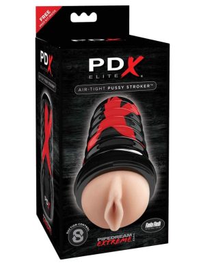 Air Tight Pussy Stroker  Light/Black - Férfi maszturbátorok