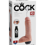 8" Squirting Cock with Balls  Light - Dongok - Dildók