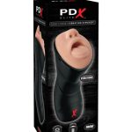 Deep Throat Vibrating Stroker Light/Black - Férfi maszturbátorok