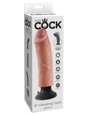 8" Vibrating Cock Light - Realisztikus vibrátorok