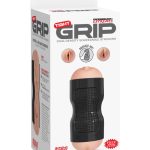 Tight Grip Pussy & Ass Masturbator  Black/Light - Férfi maszturbátorok