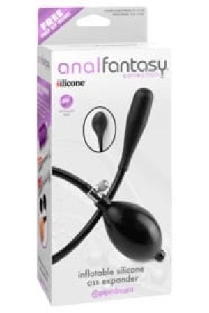 Inflatable Silicone Ass Expander  Black - Fenékdugók