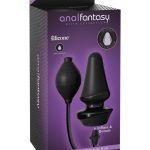 Inflatable Silicone Butt Plug  Black - Fenékdugók