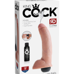 9" Squirting Cock with Balls Light - Dongok - Dildók