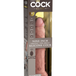 9" Dual Density Vibrating Silicone Cock with Remote  Light - Realisztikus vibrátorok