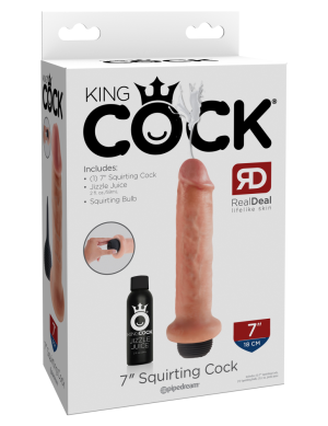 7" Squirting Cock  Light - Dongok - Dildók